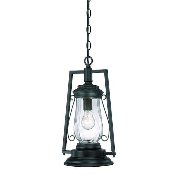 Estallar 17 x 9 x 9 in. Kero 1-light Matte Black Hanging Light ES3090820 - main